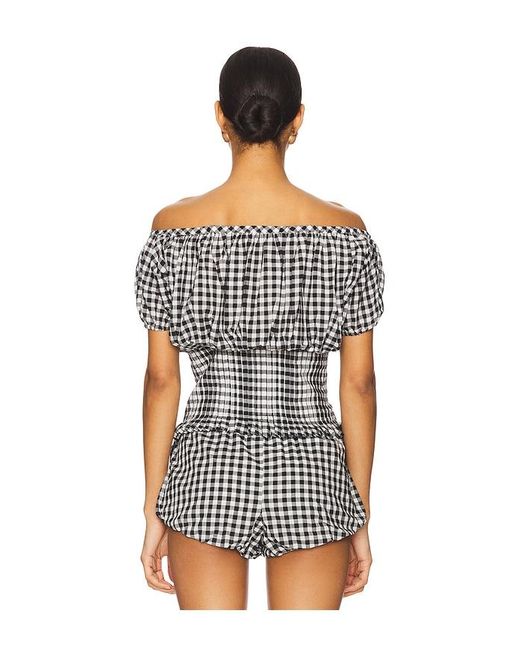 Frankie's Bikinis Blue Cider Blouse
