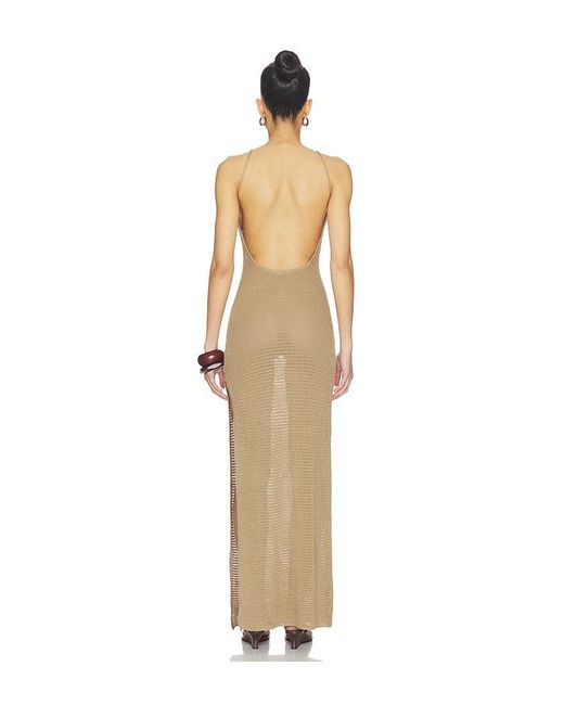 Lovers + Friends Natural Cecille Knit Maxi Dress