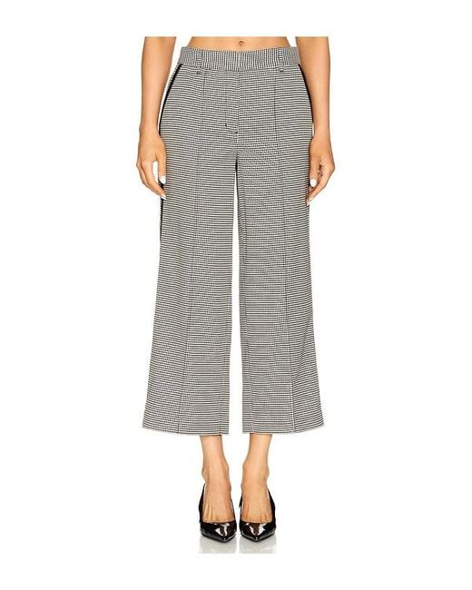 Jonathan Simkhai Gray Miki Cropped Button Hem Pant