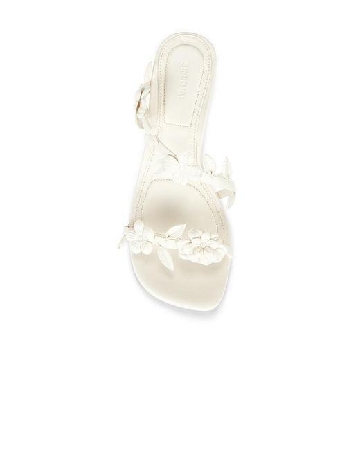 Jonathan Simkhai White Willow Leather Strappy Sandal