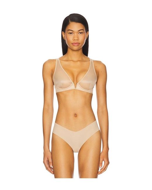 Commando Orange Chic Mesh Plunge Underwire Bra