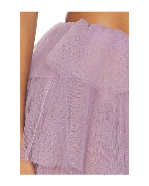 AKNVAS Purple Vilhelmine Tiered Tulle Skirt