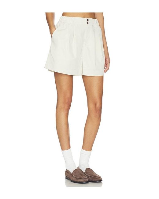 Varley White Tansy Woven Short