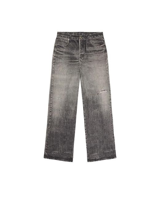 AllSaints Black Lenny Denim Trouser for men
