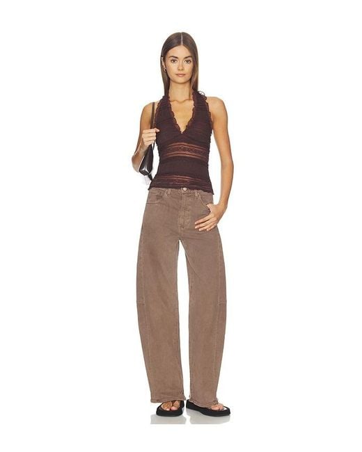 PAIGE Natural Arellia Skimmer Outseam Panels Jeans
