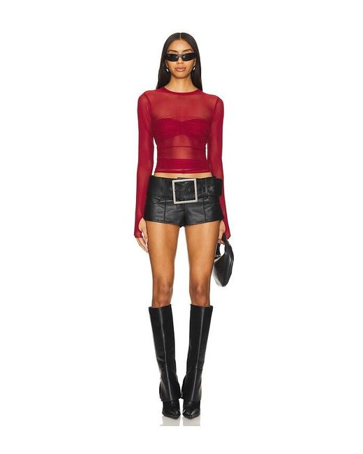 AFRM Red Sandrine Top