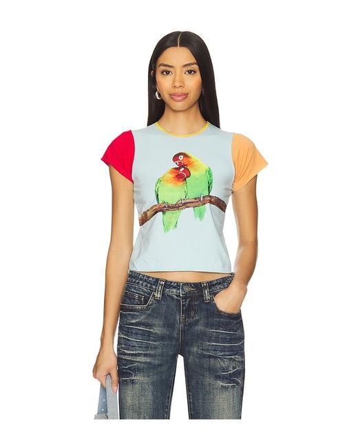 Tyler McGillivary Lovebird グラフィックTシャツ Blue