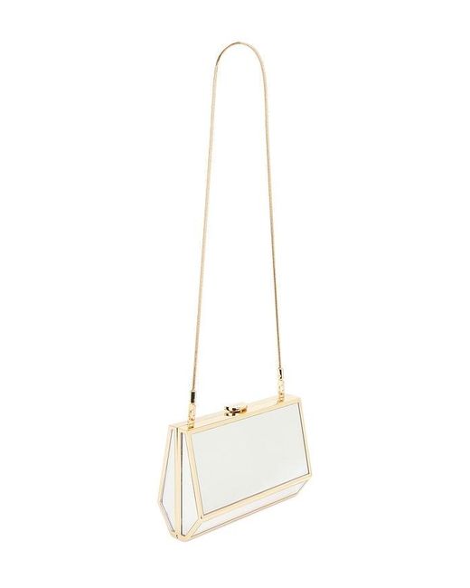 Jonathan Simkhai White Maddox Mirror Clutch