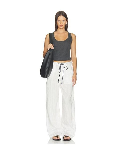 Citizens of Humanity White Brynn Drawstring Trouser