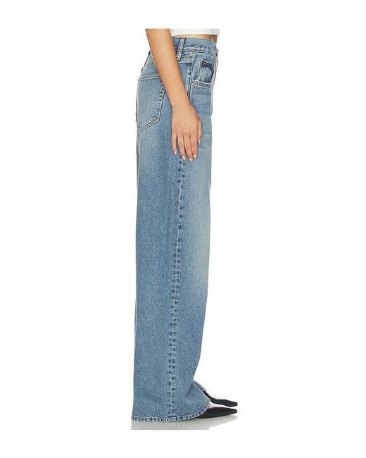 FRAME Blue X Alexandra Leclerc The Leo Low Rise Baggy Jean