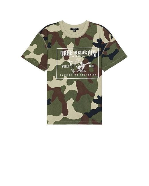 True Religion Green Camo Tee for men