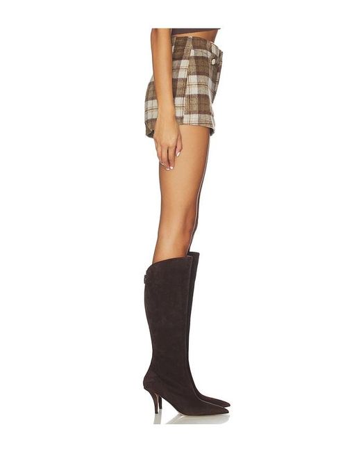 Urban Outfitters Black Plaid Western Short