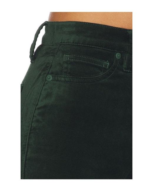 GOOD AMERICAN Black Velvet Good High Rise Kick Flare Pants