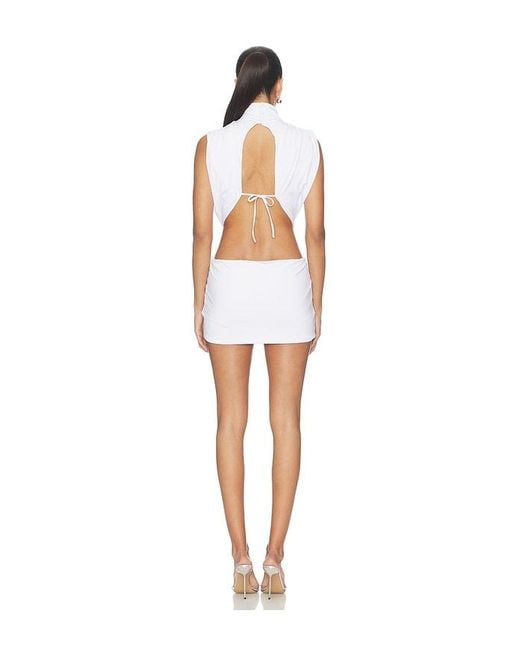 GUIZIO White Shyla Mini Dress
