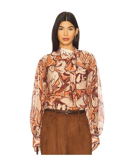 Steve Madden Orange Sutton Top