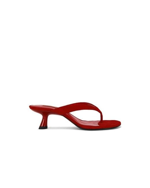 Simon Miller Red Suede Beep Thong