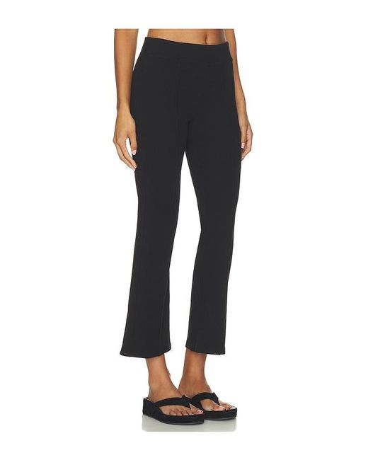 Bobi Black Seamed Cropped Flare