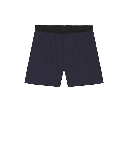 Beyond Yoga Blue Warplite Range Lined Short for men