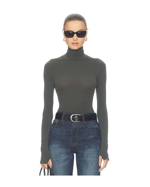 Commando Black Ballet Turtleneck Bodysuit
