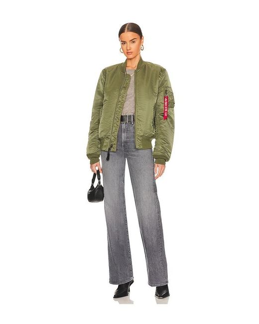 Alpha Industries Green Ma-1 Slim Fit