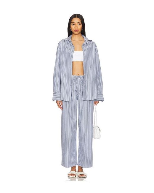Faithfull The Brand Blue Vieu Relaxed Pant