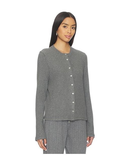 DONNI. Gray The Sweater Rib Cardi