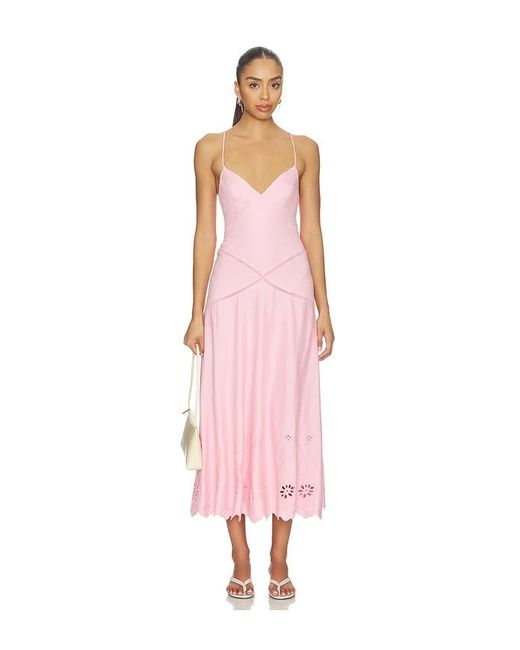 Astr Pink Lainey Dress