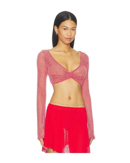 Lovers + Friends Red Rosario Top