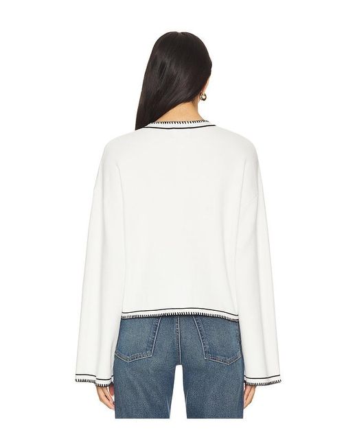 SNDY'S White Daphne Cardigan
