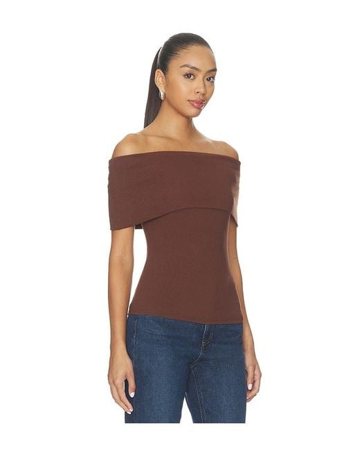 PAIGE Blue Rosarita Top