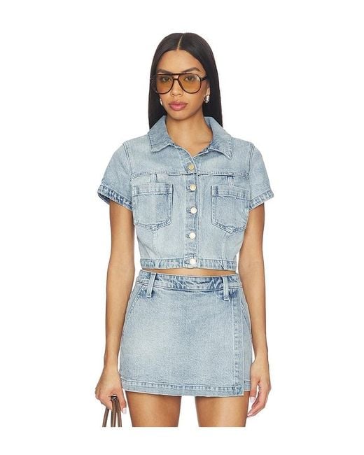 Show Me Your Mumu Blue Monroe Top