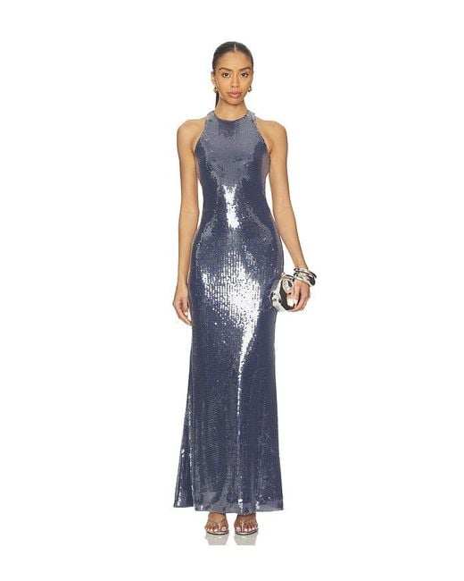 MOTHER OF ALL Blue May Sequins Dress
