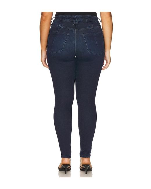 GOOD AMERICAN Blue Soft Tech Good Legs Skinny Jeans