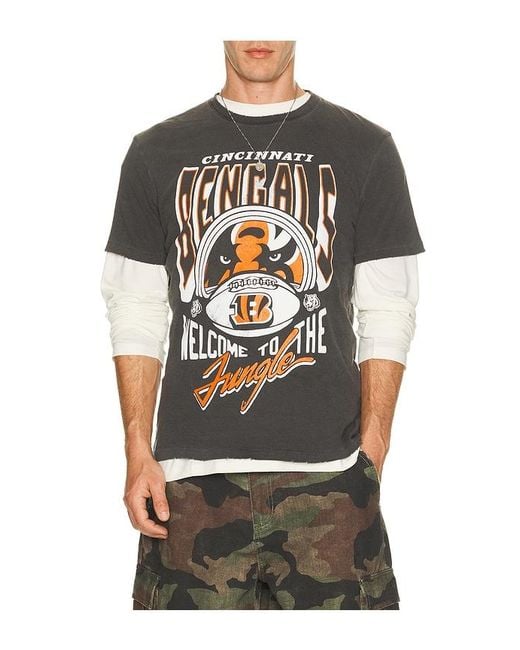 Junk Food Gray Bengals City Edition Vintage Tee for men