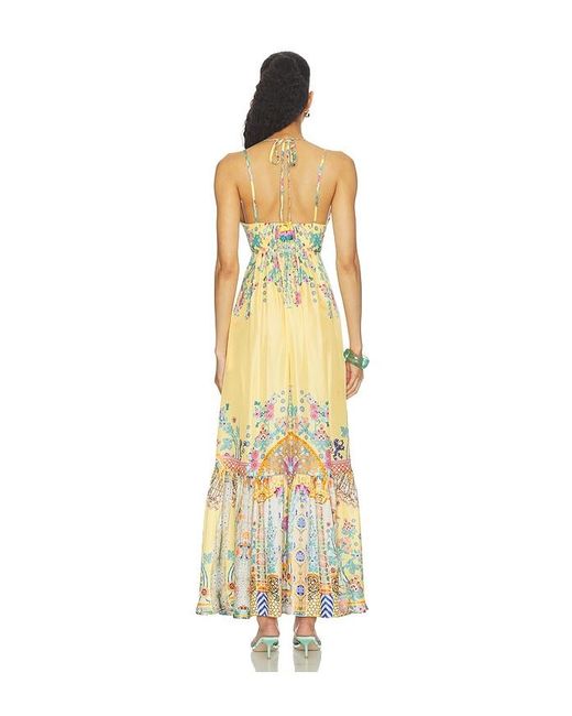 Camilla Metallic Tiered Dress With Hardware