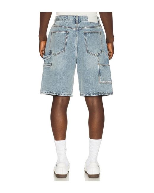 DUNST Blue Classic Carpenter Denim Shorts for men