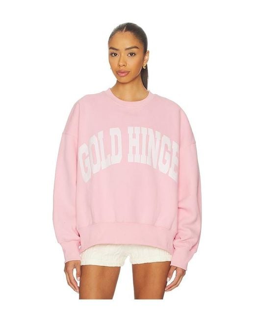 Gold Hinge Pink Wide Arm Sweatshirt