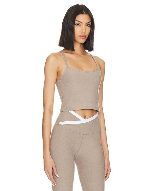 Beyond Yoga Natural Spacedye Slim Racerback Cropped Tank