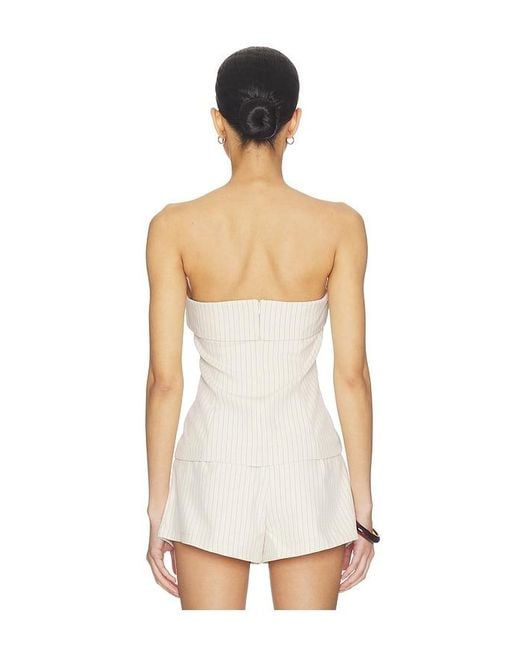 ALL THE WAYS White Braylon Strapless Top