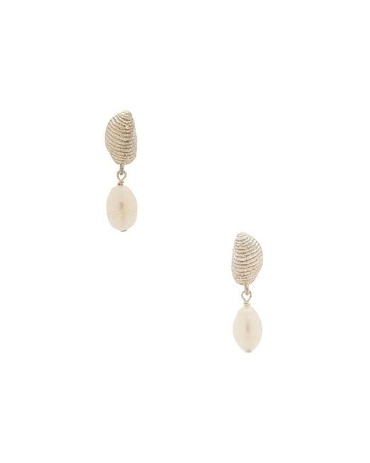 Loren Stewart Metallic Pelagie Pearl Earrings