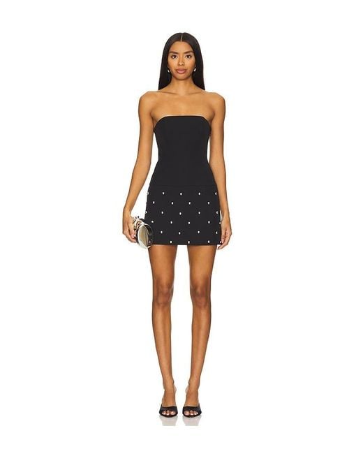 House of Harlow 1960 Black X Revolve Kennet Mini Dress