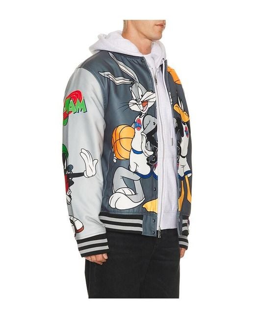 Reason Blue Space Jam Varsity Jacket for men