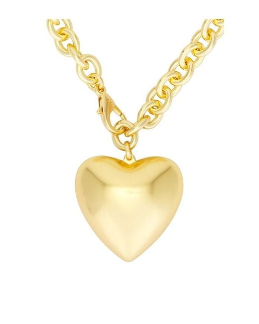 Roxanne Assoulin Metallic Heart And Soul Long Pendant Necklace