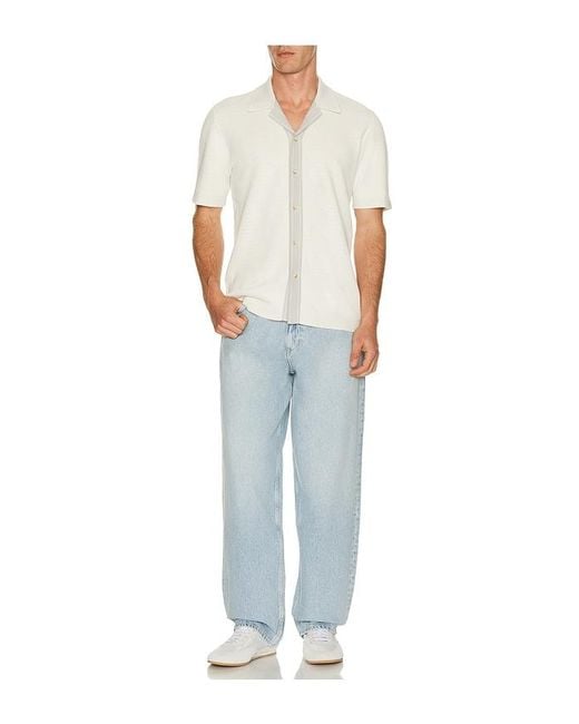 Rag & Bone Blocked Harvey Camp Shirt in White für Herren