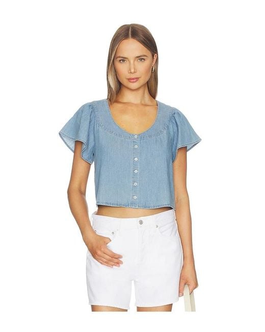 PAIGE Women's Blue Belle Top