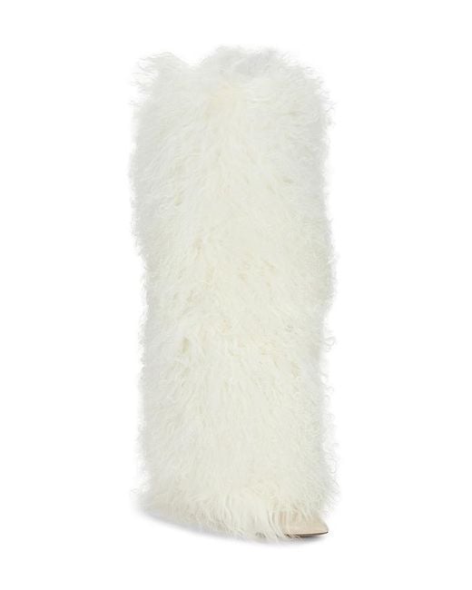Paris Texas White Furry Stiletto Boot