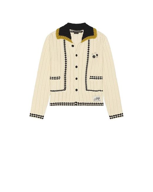 ANDERSSON BELL Natural New Fantasia Collar Cardigan for men
