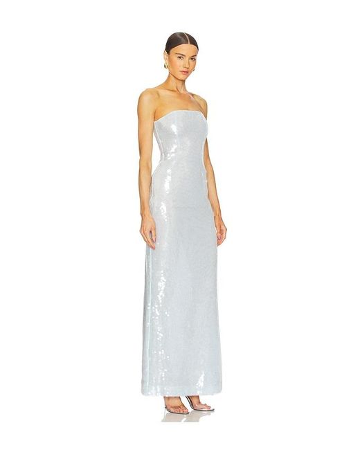 retroféte White Beth Sequin Dress