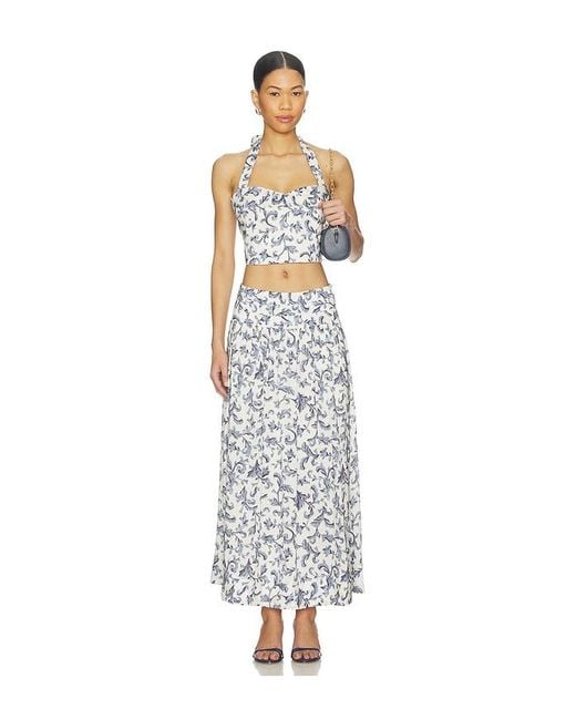 Posse White Rue Halter Top