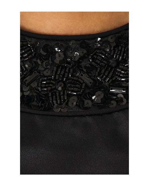 Lovers + Friends Black Maraschino Embellished Mini Dress